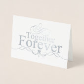 HAMbWG - Silver Foil Kaart - Samen Forever (Voorkant)