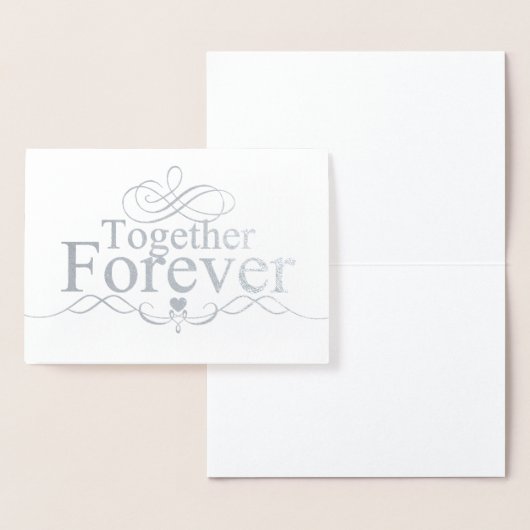 HAMbWG - Silver Foil Kaart - Samen Forever (Display)