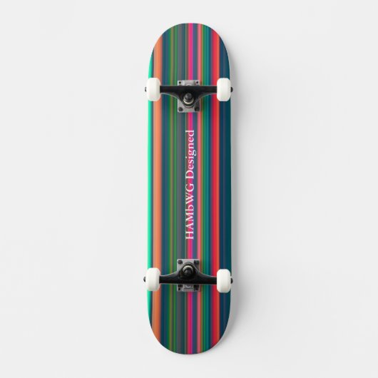 HAMbWG - Skateboards - briljante stripes (Voorkant)