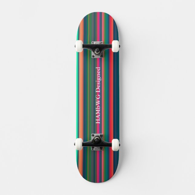 HAMbWG - Skateboards - briljante stripes (Front)