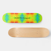 HAMbWG - Skateboards - Stropdas geverfd Geel blauw (Horizontaal)