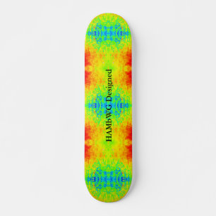 HAMbWG - Skateboards - Stropdas geverfd Geel blauw