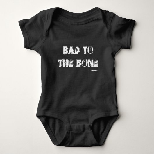 HAMbWG Slecht aan de Bone - Baby Breuk T - Boys Romper (Voorkant)