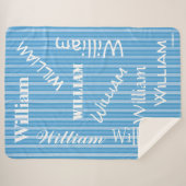 HAMbWG - Softest Fleece - Jouw naam! Sherpa Deken (Voorkant (horizontaal))