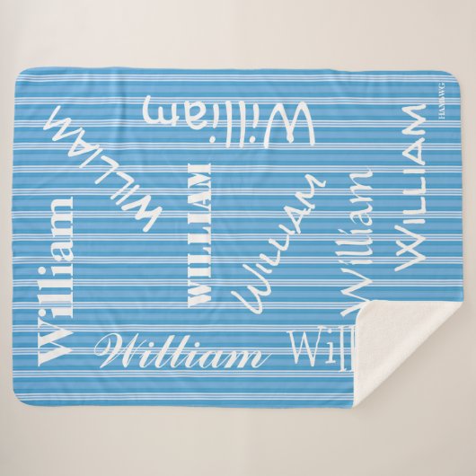 HAMbWG - Softest Fleece - Jouw naam! Sherpa Deken (Voorkant (horizontaal))