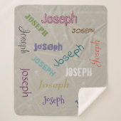 HAMbWG - Softest Fleece - Jouw naam! Sherpa Deken (Voorkant)