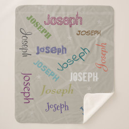 HAMbWG - Softest Fleece - Jouw naam! Sherpa Deken