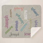 HAMbWG - Softest Fleece - Jouw naam! Sherpa Deken (Voorkant (horizontaal))