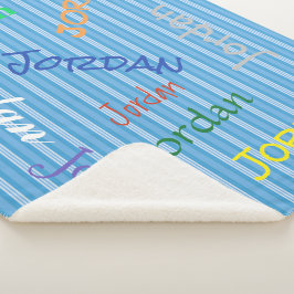 HAMbWG - Softest Fleece - Jouw naam! Sherpa Deken