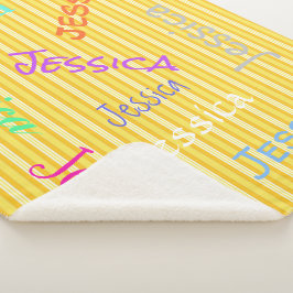 HAMbWG - Softest Fleece - Jouw naam! Sherpa Deken