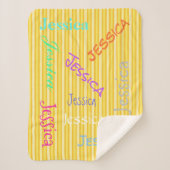 HAMbWG - Softest Fleece - Jouw naam! Sherpa Deken (Voorkant)