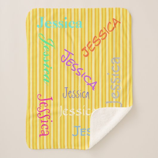 HAMbWG - Softest Fleece - Jouw naam! Sherpa Deken (Voorkant)