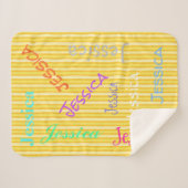 HAMbWG - Softest Fleece - Jouw naam! Sherpa Deken (Voorkant (horizontaal))