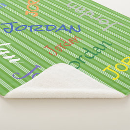 HAMbWG - Softest Fleece - Jouw naam! Sherpa Deken