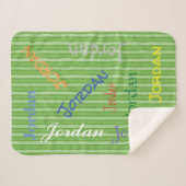 HAMbWG - Softest Fleece - Jouw naam! Sherpa Deken (Voorkant (horizontaal))