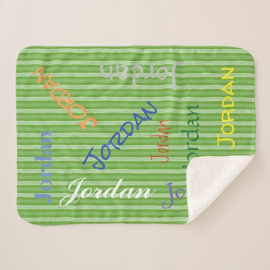 HAMbWG - Softest Fleece - Jouw naam! Sherpa Deken (Voorkant (horizontaal))