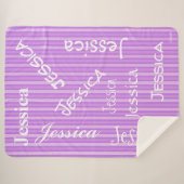 HAMbWG - Softest Fleece - Jouw naam! Sherpa Deken (Voorkant (horizontaal))