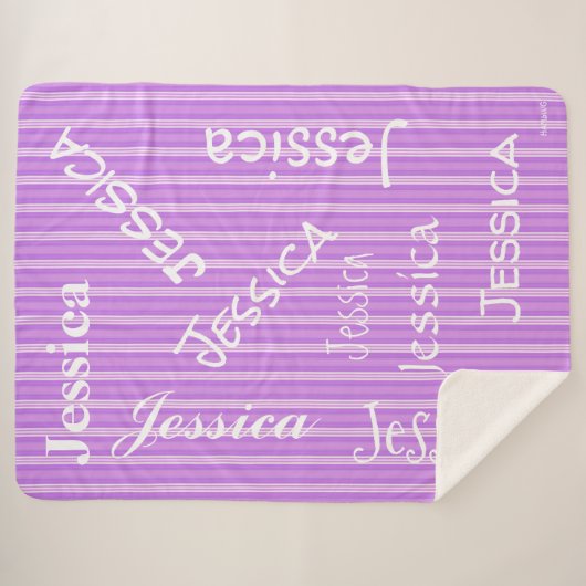 HAMbWG - Softest Fleece - Jouw naam! Sherpa Deken (Voorkant (horizontaal))