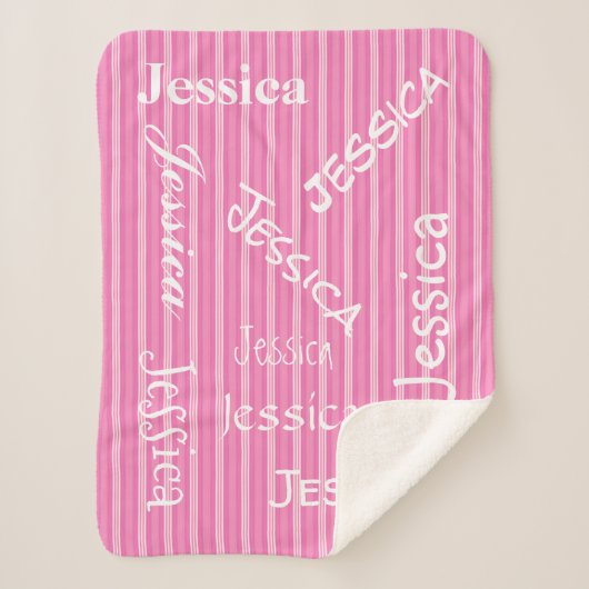 HAMbWG - Softest Fleece - Jouw naam! Sherpa Deken (Voorkant)