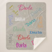 HAMbWG - Softest Fleece - Jouw naam! Sherpa Deken (Voorkant)