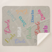 HAMbWG - Softest Fleece - Jouw naam! Sherpa Deken (Voorkant (horizontaal))