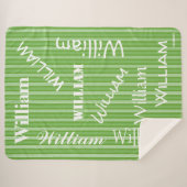 HAMbWG - Softest Fleece - Jouw naam! Sherpa Deken (Voorkant (horizontaal))