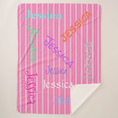 HAMbWG - Softest Fleece - Jouw naam! Sherpa Deken (Voorkant)