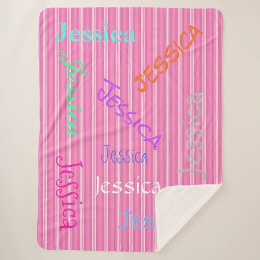 HAMbWG - Softest Fleece - Jouw naam! Sherpa Deken (Voorkant)