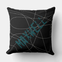 HAMbWG - Square Pillow - Two Tone w Names