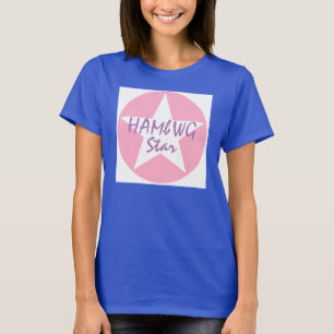 HAMbWG Star Football Jersey T-Shirt - Roze/Lila