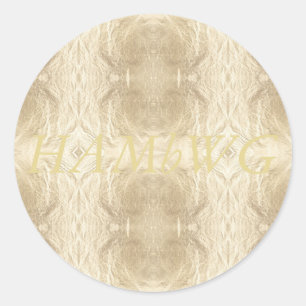 HAMbWG - Sticker - Gold Logo