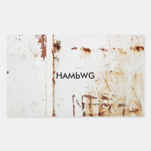 HAMbWG - Stickers - Verhard Wit met Logo