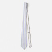 HAMbWG - Stropdas - Zilverblauw/Creme/Wit/Blk Stri (Voorkant)