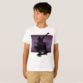 HAMbWG - T Shirt - Amethyst SkateBoarder (Voorkant volledig)