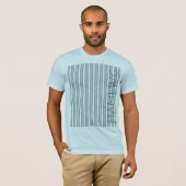 HAMbWG - T-Shirt - Aqua Stripe (Voorkant volledig)