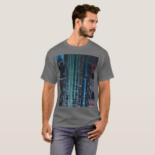 HAMbWG - T-Shirt - Architectuur gekleurde buizen L