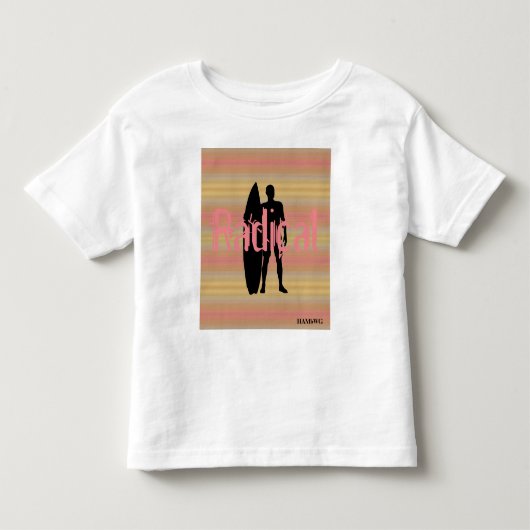 HAMbWG - T Shirt - Bleke gradiënten Surfer (Voorkant)
