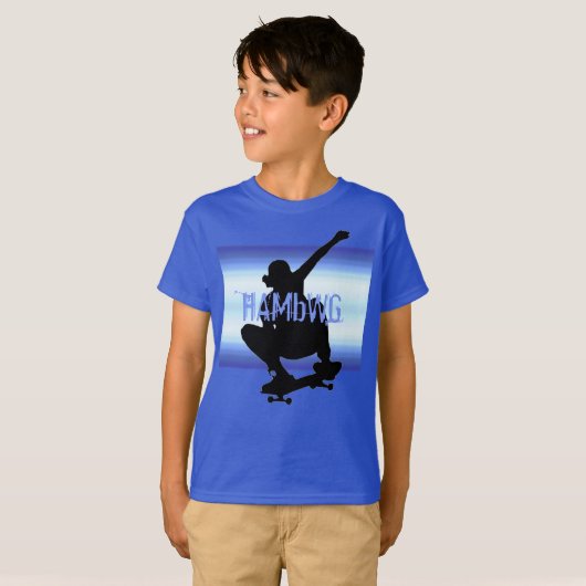 HAMbWG - T Shirt - Moonlight Schaats Boarder (Voorkant volledig)