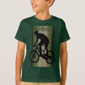 HAMbWG - T Shirt - Olijf - Bike Rider (Voorkant)