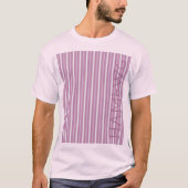 HAMbWG - T-Shirt - Roze streep (Voorkant)