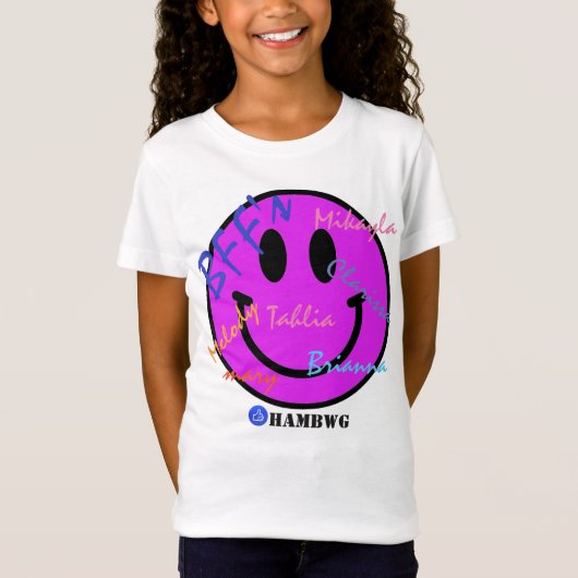 HAMbWG - T-Shirts - BFF Gele Emoji (Voorkant)
