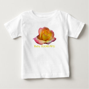 HAMbWG - T-Shirts - Geel perzikRoos