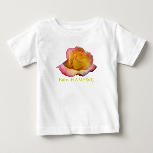 HAMbWG - T-Shirts - Geel perzikRoos (Voorkant)