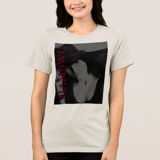 HAMbWG - T-Shirts - HAMbWG B W Face w Logo 6 (Voorkant)