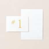 HAMbWG - Tabelnummer in Folie Folie Kaarten (Display)