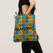 HAMbWG-Tas - 4 QR-kleuren met Logo Tote Bag (Dichtbij)