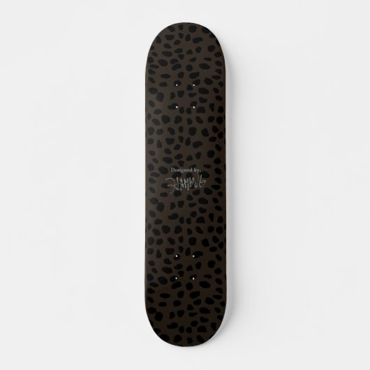 HAMbWG Taupe Leopard Persoonlijk Skateboard (Voorkant)