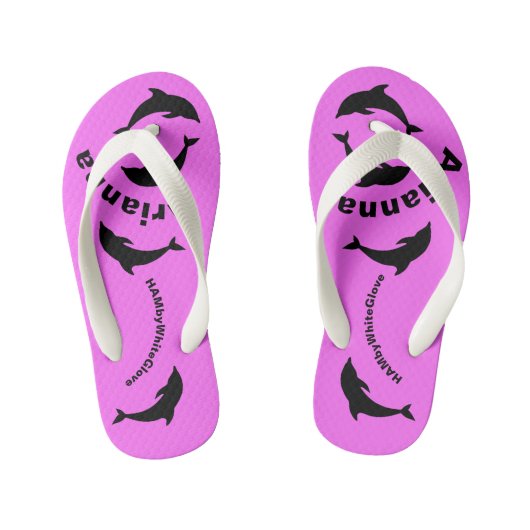 HAMbWG-Teenslippers - Dolfijnen Kinder Teenslippers (Voetbed)