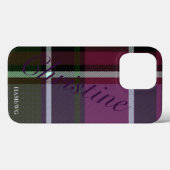HAMbWG Tough Xtreme Phone Case - Blauwgroen Plum P (Achterkant (horizontaal))