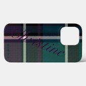 HAMbWG Tough Xtreme Phone Case - Blauwgroen Plum P (Achterkant (horizontaal))